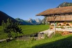 Typical farm house at Zwischenflueh in Berner Oberland
